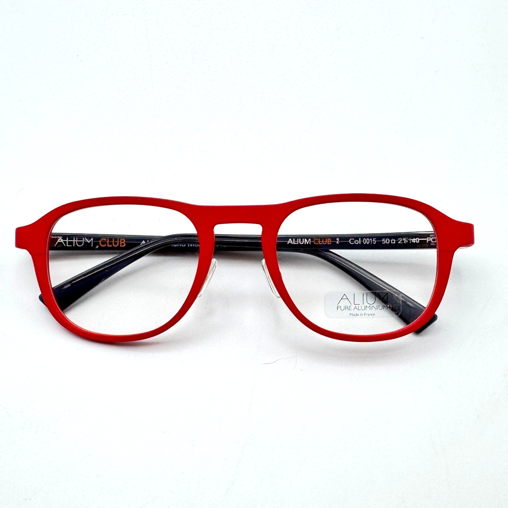 Face a Face Eyeglasses Frames Alium Club 2 Col. 0015 Ski Patrol Red 50-21-140